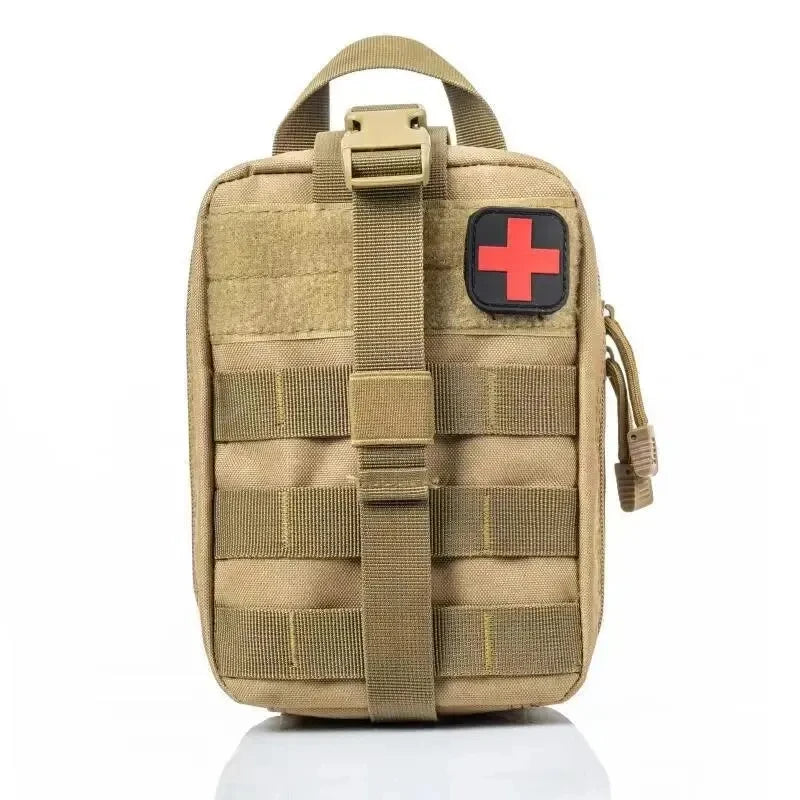 Outdoor Tactical Multifunctional Waistpack MOLLE Medical Emergency Kit Portable Survival Kit Accessory Pouch Camo Training Bag