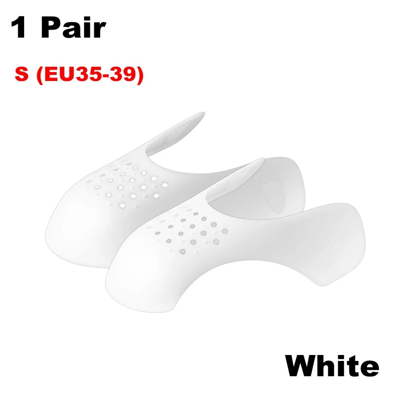 1Pair Crease Protector Shoe Anti Crease Bending Crack Toe Cap Support Shoe Stretcher Lightweight Keeping Shield Sneakers