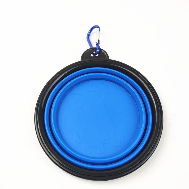 Portable Pet Food Bowl Durable TPR Bowl Cat and Dog Food Pet Silicone Collapsible Bowl Portable Travel Outdoor Water Food Bowl