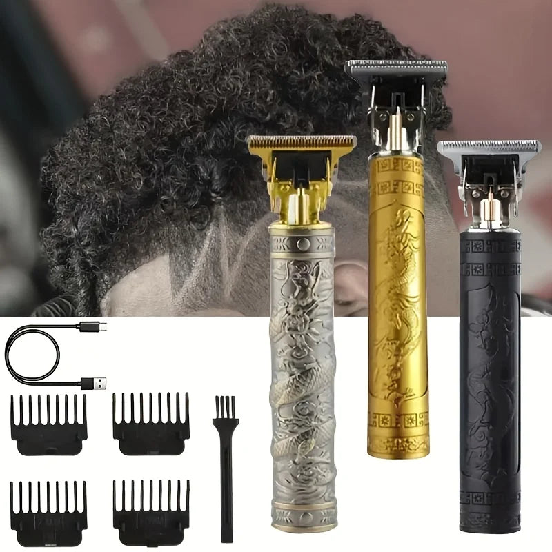 High-Power Electric Clippers Designed for Barbershops, Ideal for Shaving And Trimming with USB Charging.