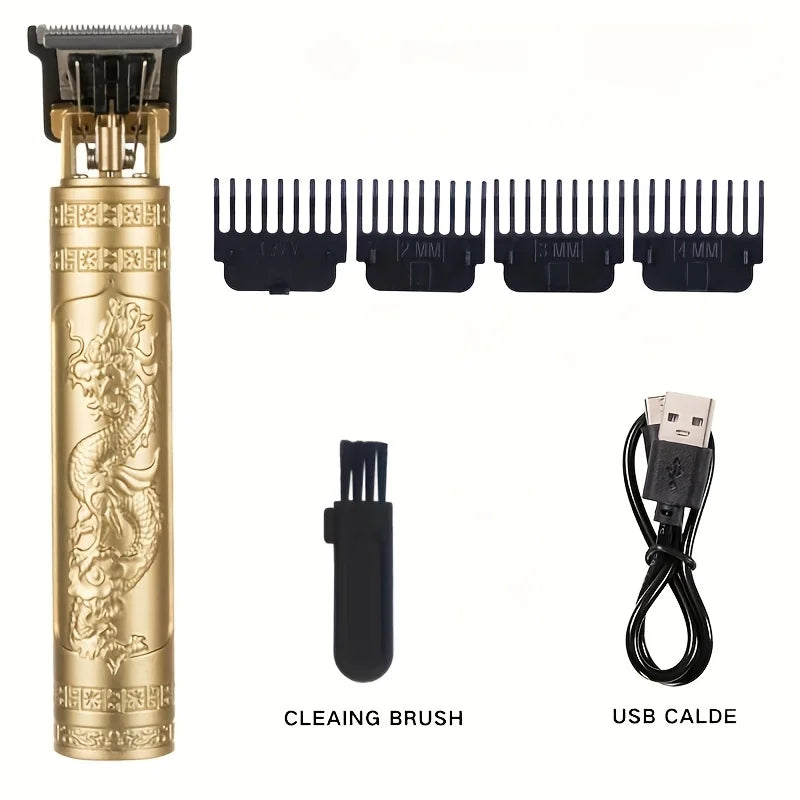 High-Power Electric Clippers Designed for Barbershops, Ideal for Shaving And Trimming with USB Charging.