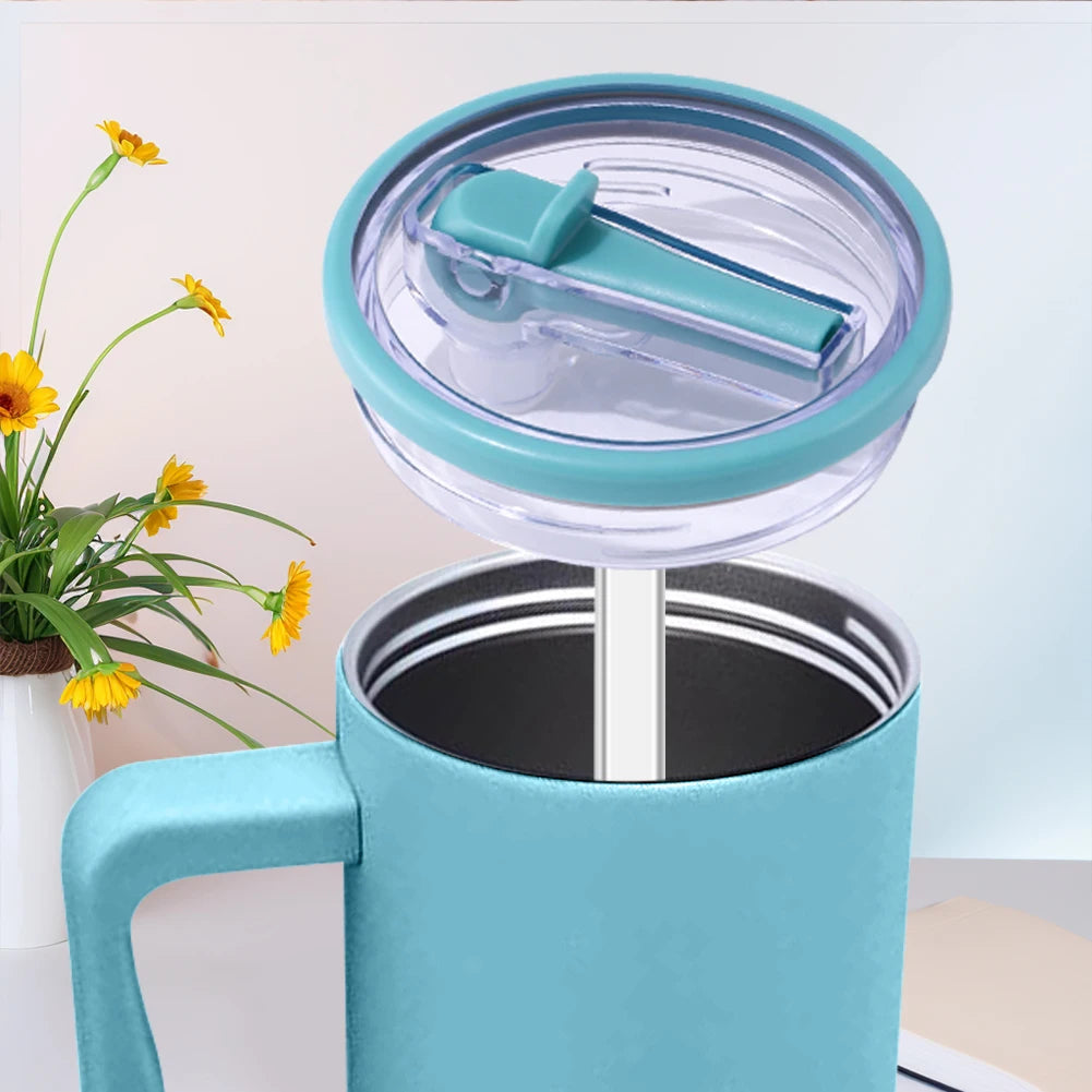 For Stanley 40 Oz Thermal Water Bottle Cover Coffee Cups Flip Straw Cap Replacement Spill Proof Mugs Tumbler Lid Accessories