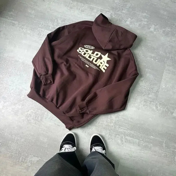 Y2K Classic Casual Autumn Harajuku Hip Hop Gothic Letter Pattern Printed Plus Size Hoodie Men's and Women's Sweatshirts