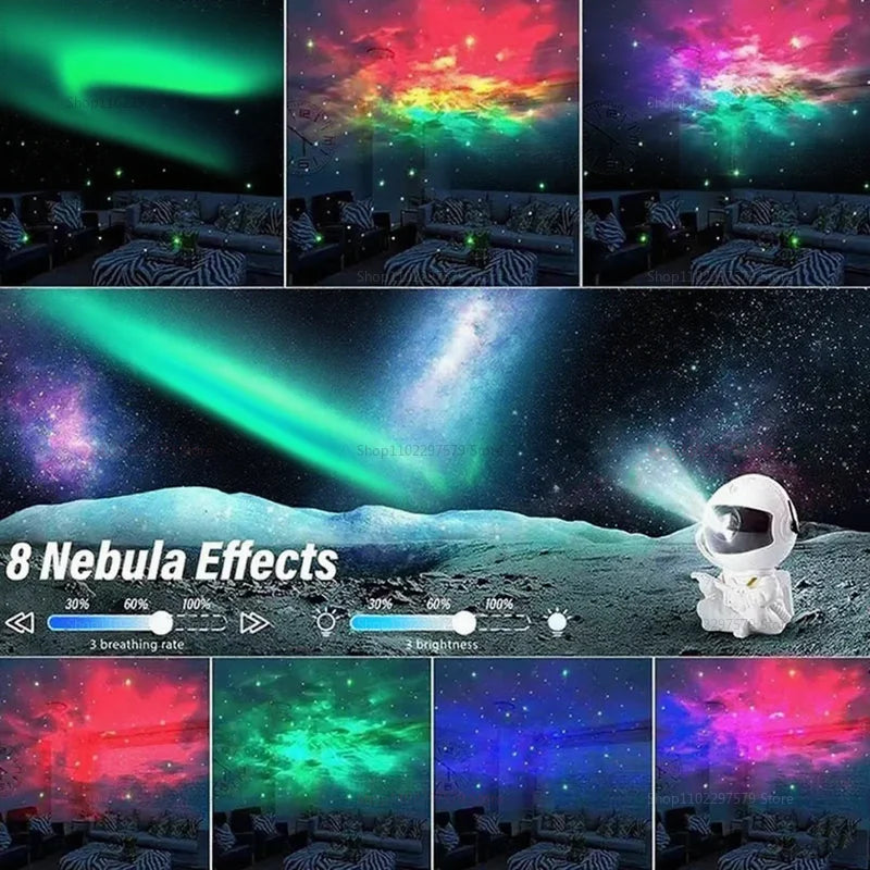 Galaxy Projector Led Night Light Star Projector Astronaut Projector Galaxy Light for Home Decorative Bedroom Children Kids Gift